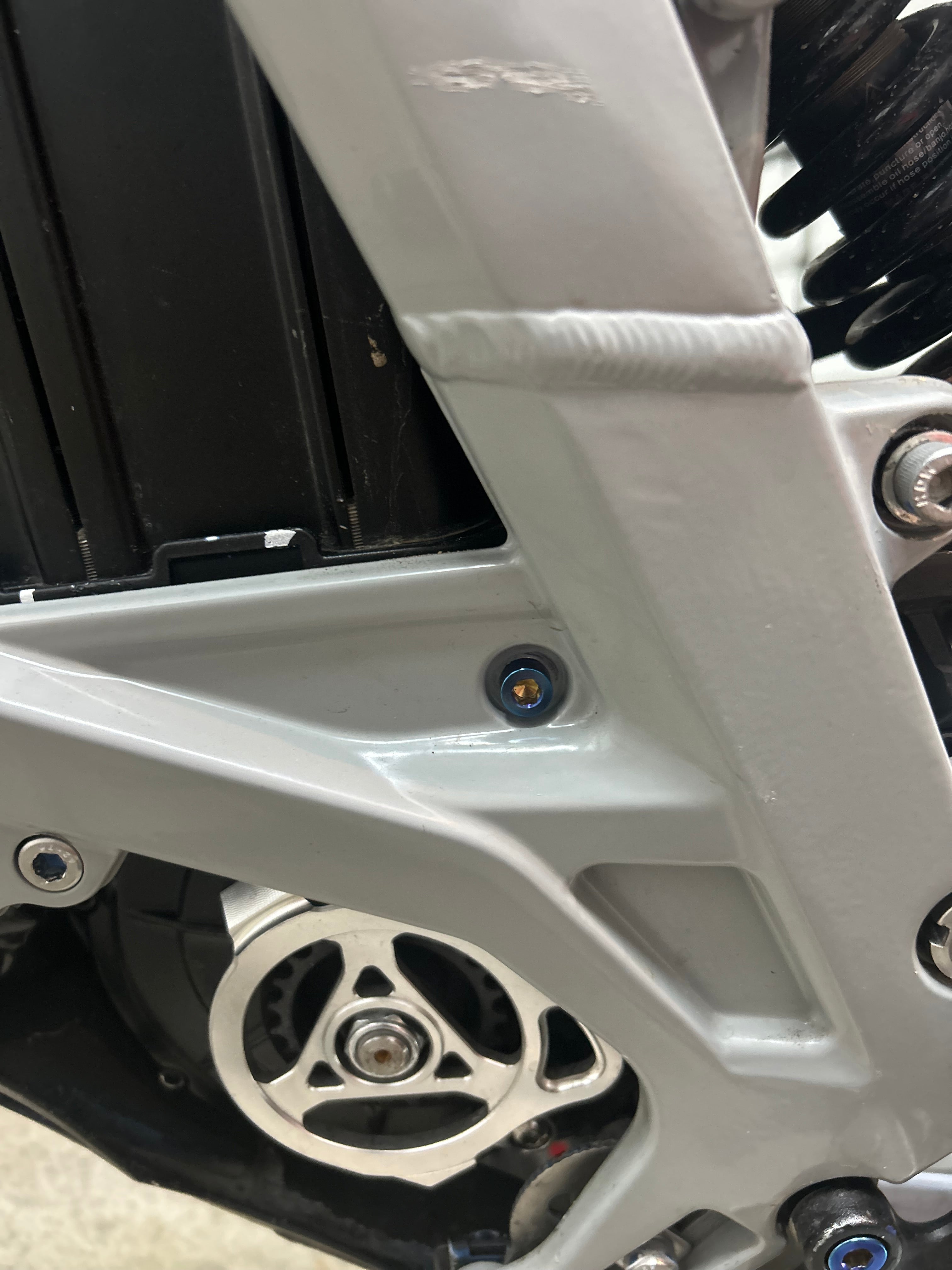 Burnt blue frame bolts for surron/talaria/eride/79bike (4bolts)