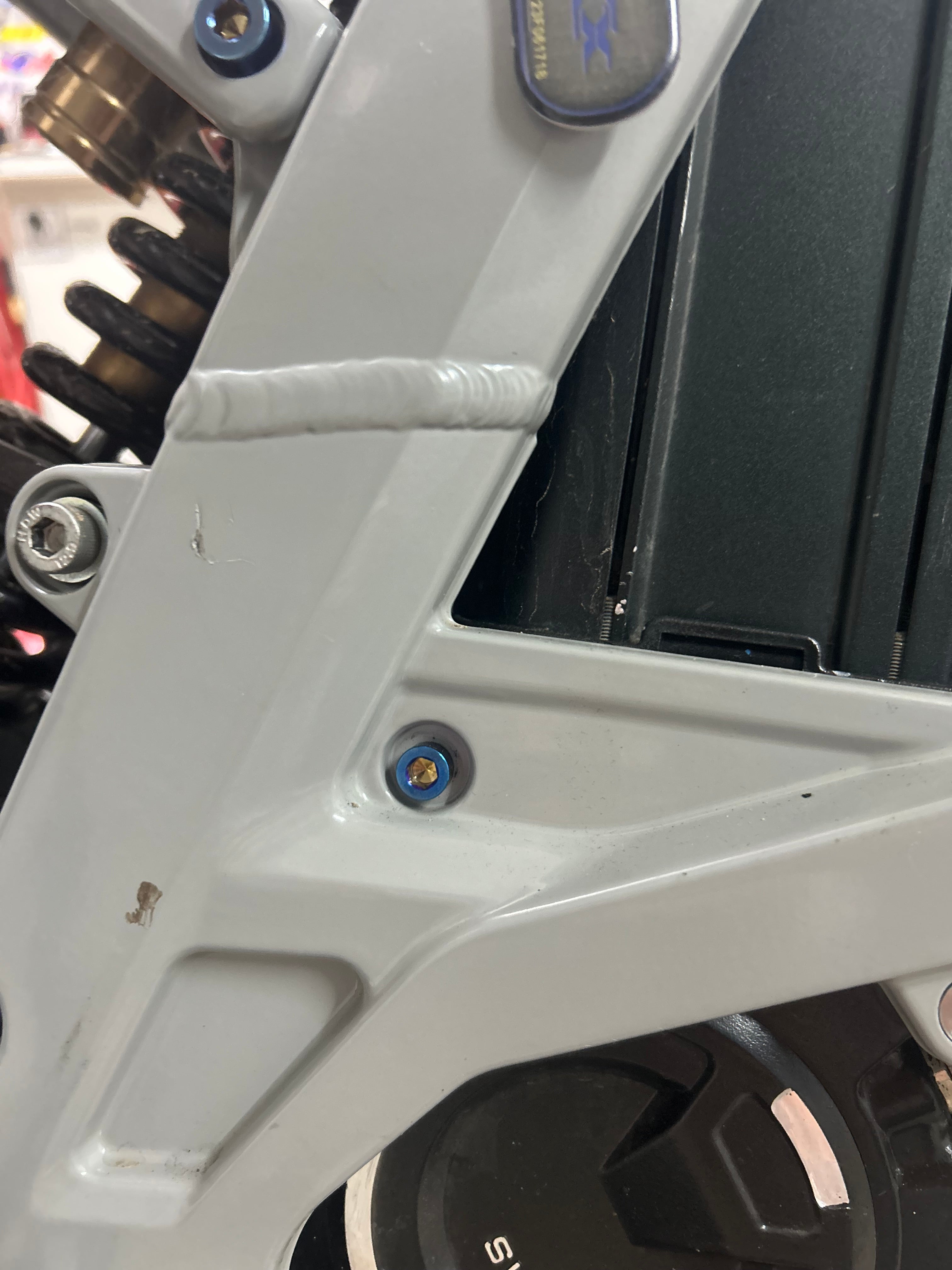 Burnt blue frame bolts for surron/talaria/eride/79bike (4bolts)