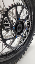 Burnt blue titanium sprocket bolts.(6 bolts)
